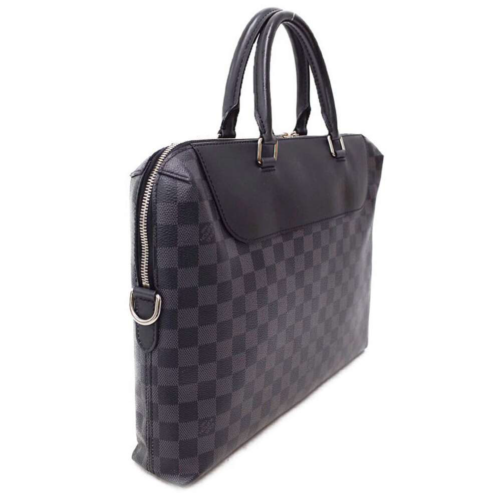 Louis Vuitton Graphite Damier Document Porte Bag NM Jour Business Black PDJ